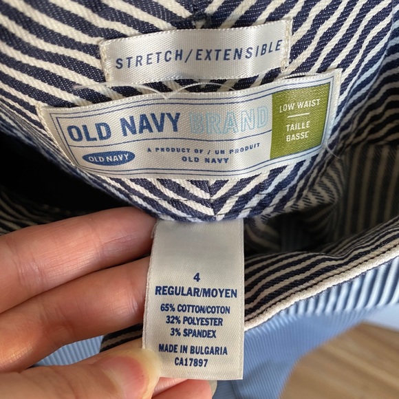 Old Navy Striped Wide Leg Pants US 4 - Picture 2 of 4